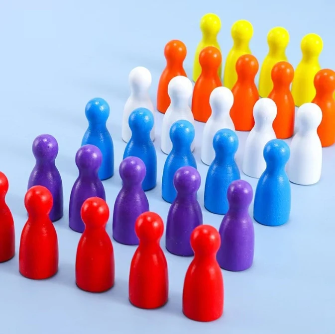 100 Pcs Colorful Wooden Chess  - Board Game Catan ulasan dan harga