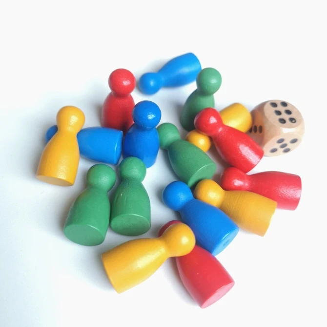 100 Pcs Colorful Wooden Chess  - Board Game Catan ulasan dan harga